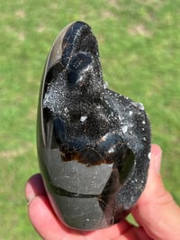 Image 7 of Septarian Nodule Polished Freeform With Calcite Inclusions| Madagascar #2894