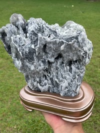 Image 13 of Green and Purple Fluorite with Calcite specimen #445