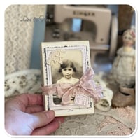Image 3 of Sweet Josselyne a vintage French lace snippet book and box