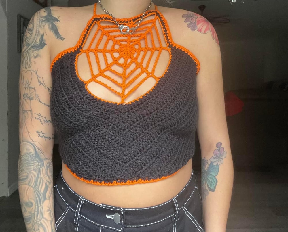 Image of Spider Web Top