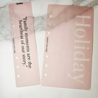 Image 1 of A6 Holiday & bookmark Blush 