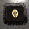 Black Sacred Heart Velvet Cushion