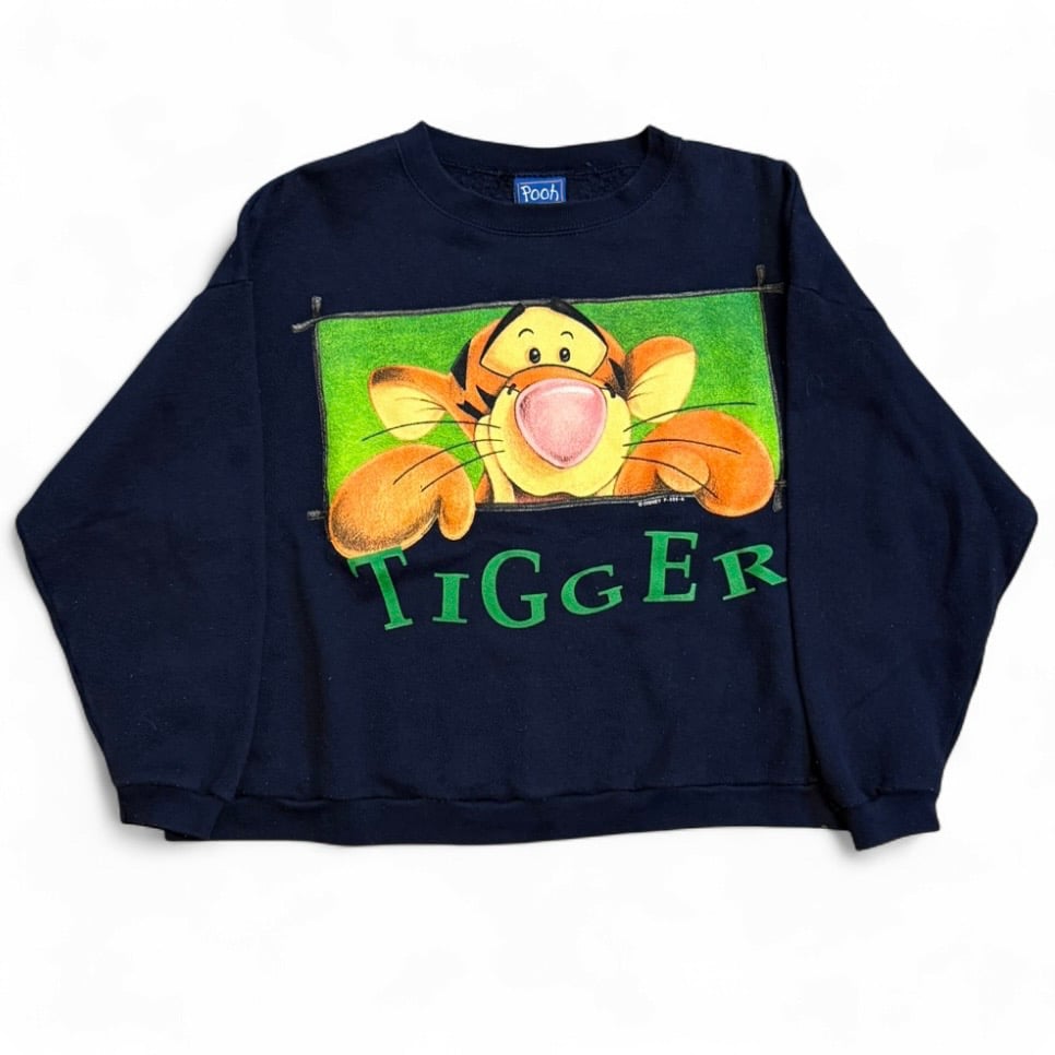 Image of 1990s Disney Tigger Box Logo Graphic Sweatshirt (XL)