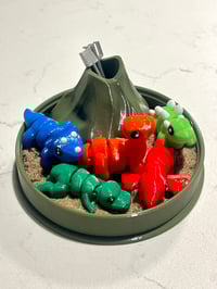 Image 2 of Mini Dinosaur Volcano Beach Play Set
