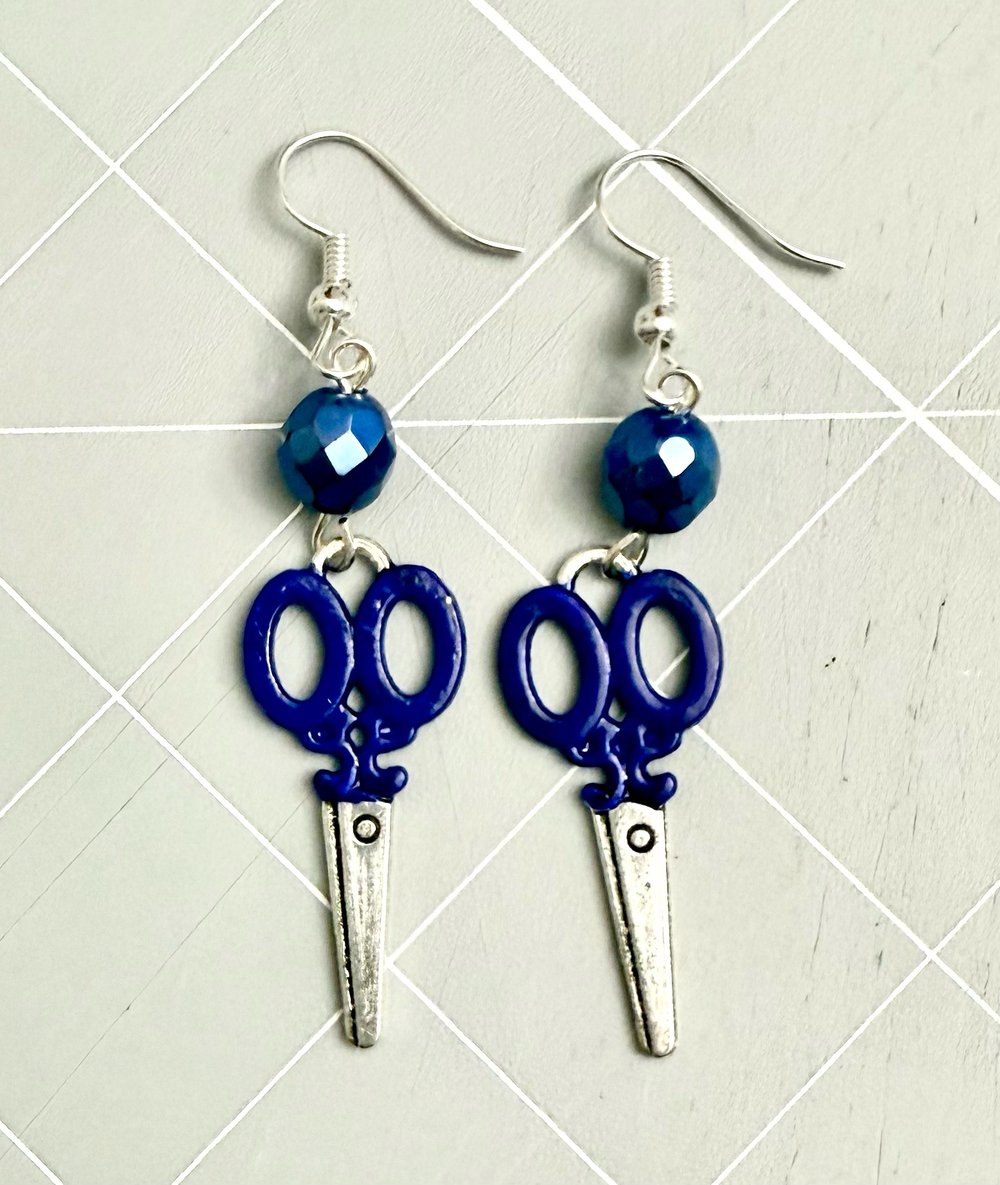 Image of Sewing Scissors Earrings