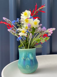 Image 4 of Turquoise glaze Small Body Vase