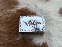 Image 2 of Stamped Nickel Snake Matchbox Cover