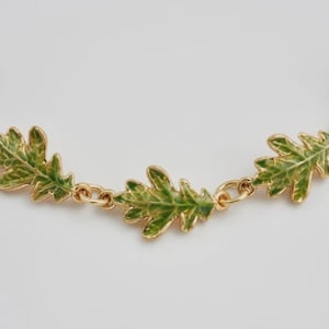 Image of Fable Enamel Oak Leaf Bracelet