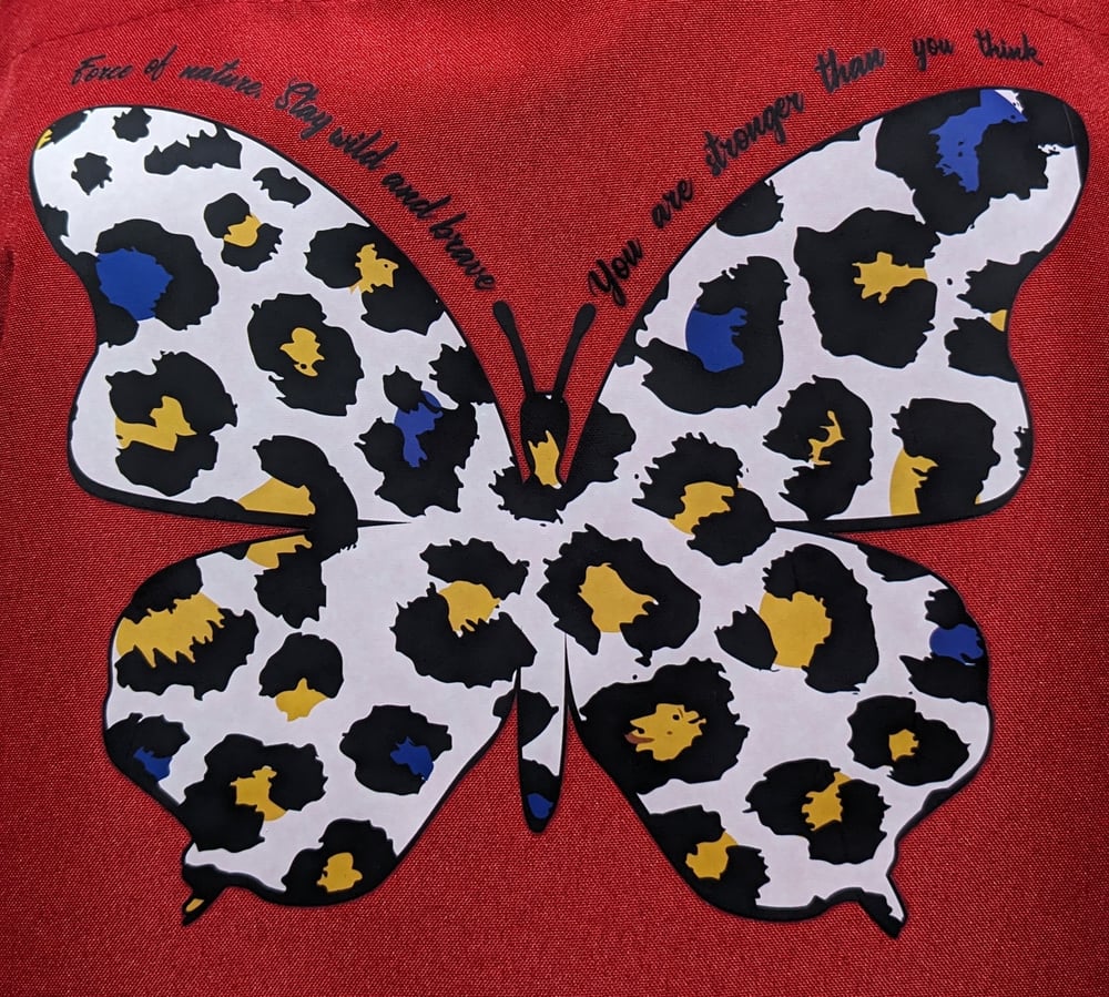 Image of Butterfly Fairy Apron (red)