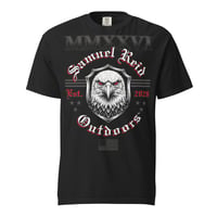Image 1 of Gothic Eagle Unisex Garment-Dyed T-shirt (Black)