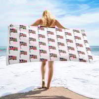Image 1 of BREEZY POINT USA LIGHTHOUSE BEACH TOWEL (AOP)