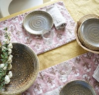 Image 9 of Assiettes à dessert, saladier En grès Potier de l'abbaye