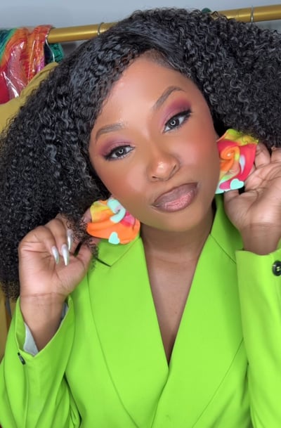 Image of Wrapped in glory clay earrings 
