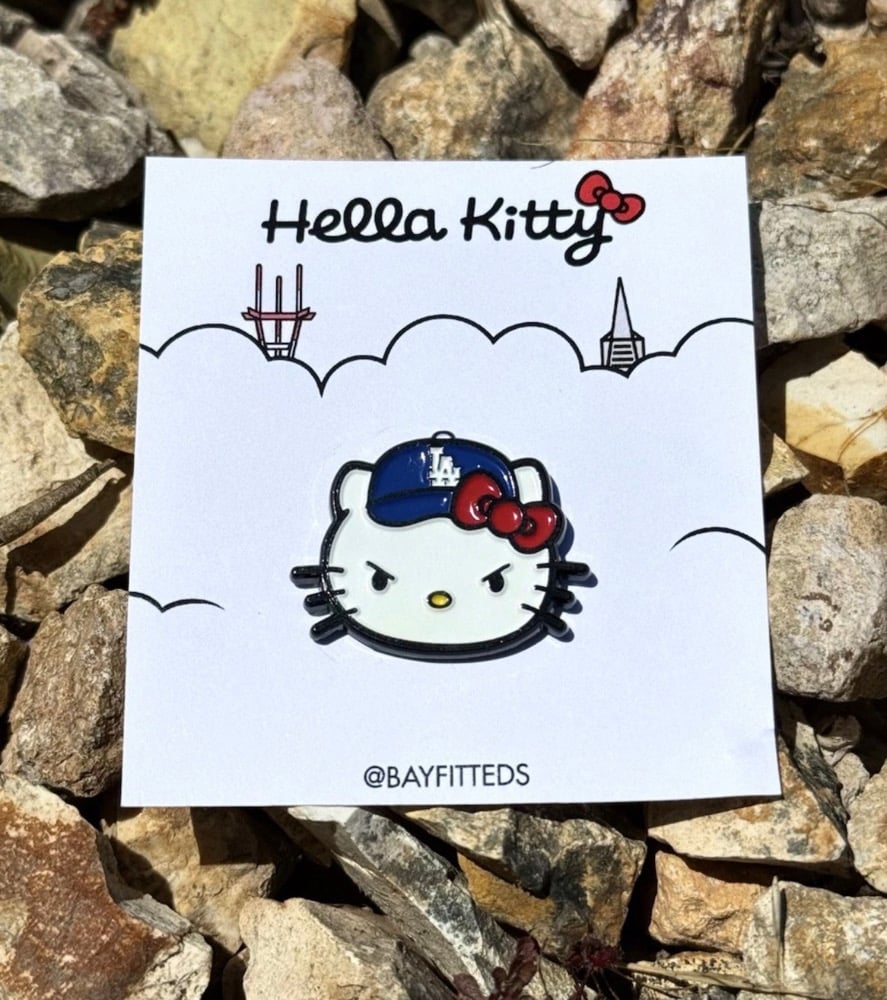 Image of Hello Kitty LA Dodgers Pin