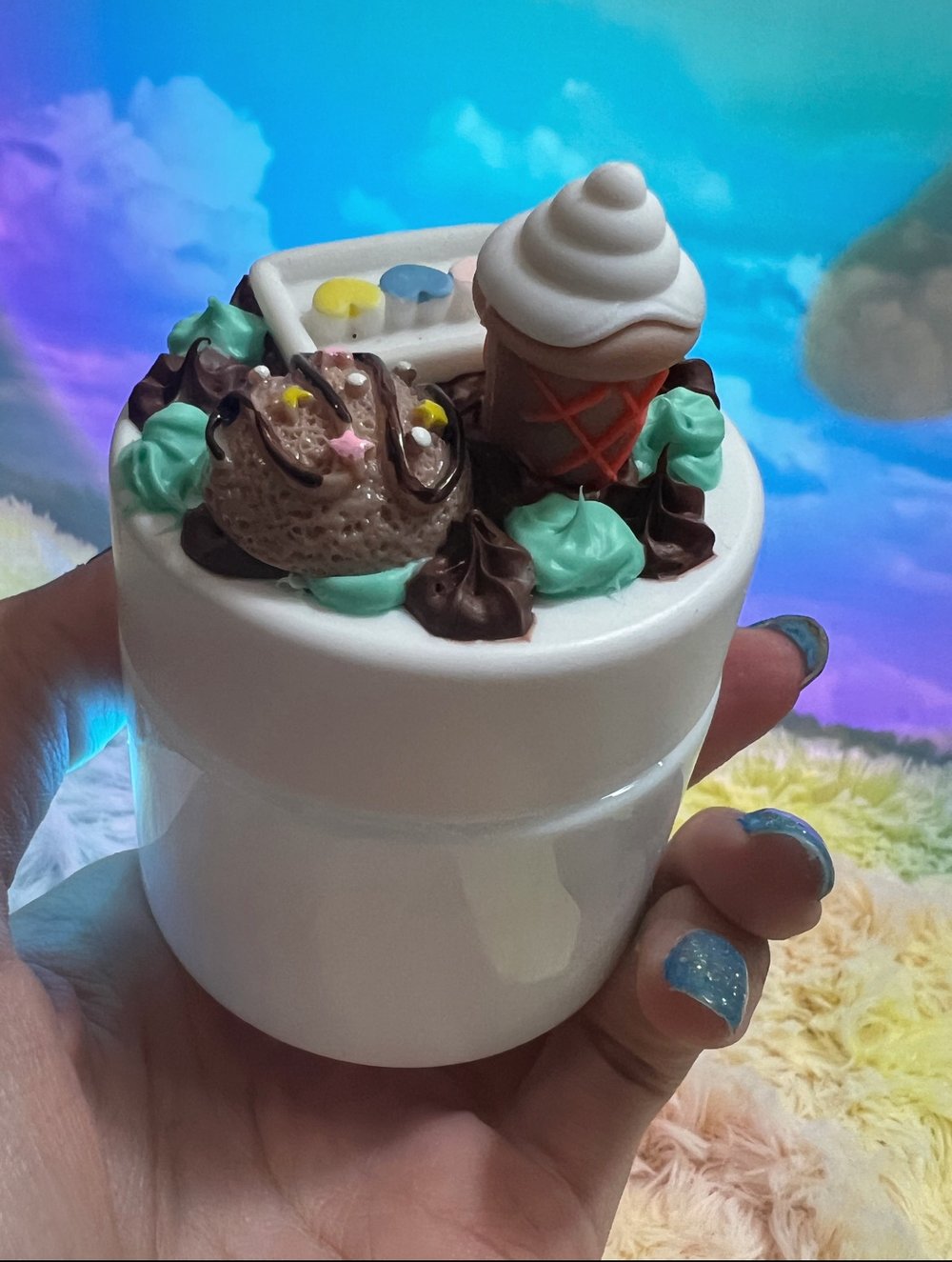 Delicious ice cream 🍦 stash jar 