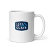 Lake St. Clair White glossy mug