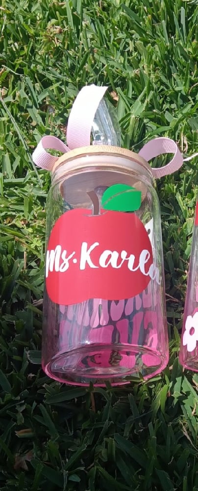 Image of teacher glass can 2 styles available 