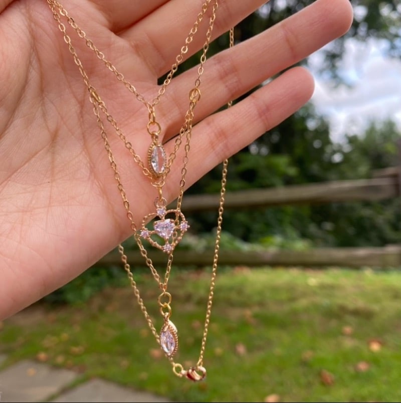 Image of Love Trinkets Choker Necklace 🦋💕✨