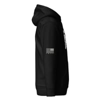 Image 2 of I rescue animals Girl with shoulder flag Unisex Hoodie