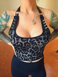 Image 4 of leopardtop with spikes