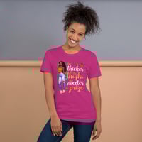 Image 5 of Thicker Thighs Short-Sleeve Unisex T-Shirt