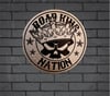 Road King Nation Silver Sticker 