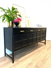 Image 10 of Black mid century modern Nathan sideboard, tv cabinet, drinks cabinet
