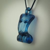 Image 1 of Deco Girl Pendant in Blue Stardust