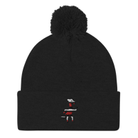 Image 2 of Pom-Pom Beanie - Red