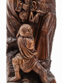 Image 4 of The Kiss of Judas (Germany, 15th century), wooden sculpture, 46 x 16 x 9 cm 