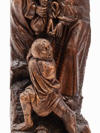 Image 4 of The Kiss of Judas (Germany, 15th century), wooden sculpture, 46 x 16 x 9 cm