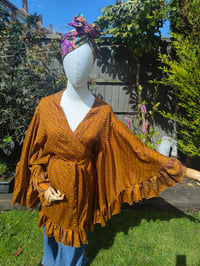 Image 5 of Amara Wrap dress - mustard 10-16 uk