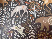 Image 6 of Brown Woodland Print Hexagon Dice Tray