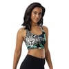 Green Leopard Print Sports Bra