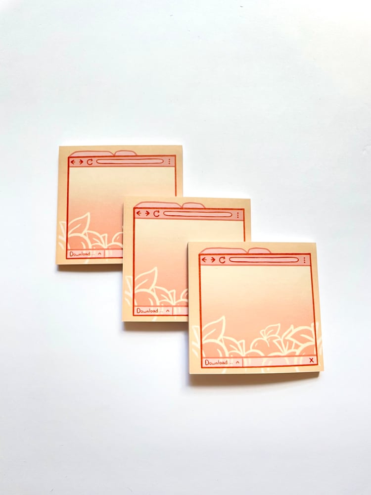 Image of Peach Screen Sticky Notes