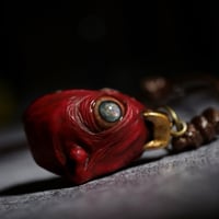 Image 7 of Egg of the King big eyes pendant, OOAK,