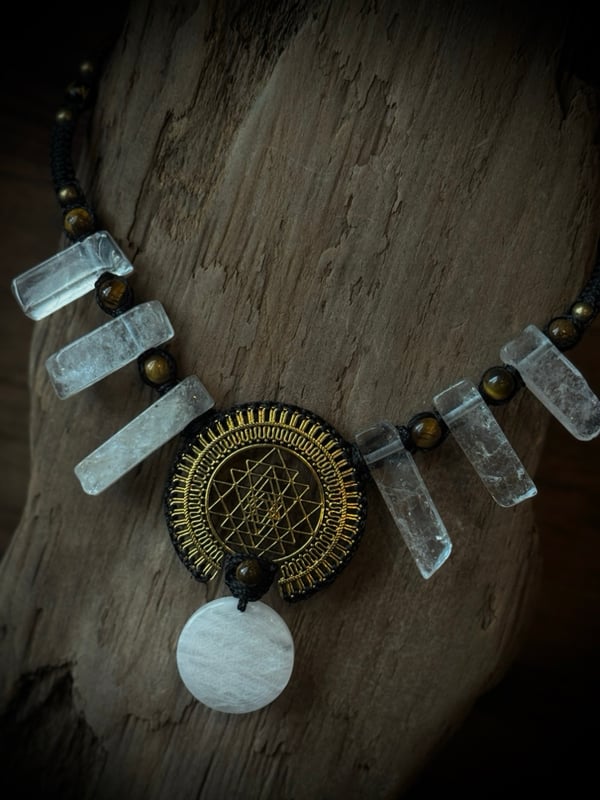 Image of Clear Quartz Sacred Geometry Necklace