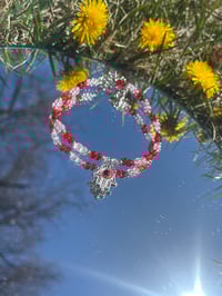 Red & Clear Seed Evil Eye 