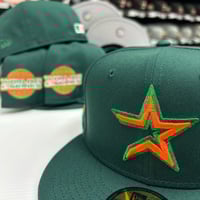 Image 1 of New Era 59Fifty Dark Green - Orange 