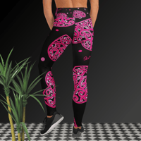 Image 1 of Yoga Leggings (Hearts of Love)