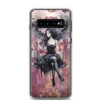 Image 1 of Dark Goth Fairy Maroon Clear Case for Samsung®