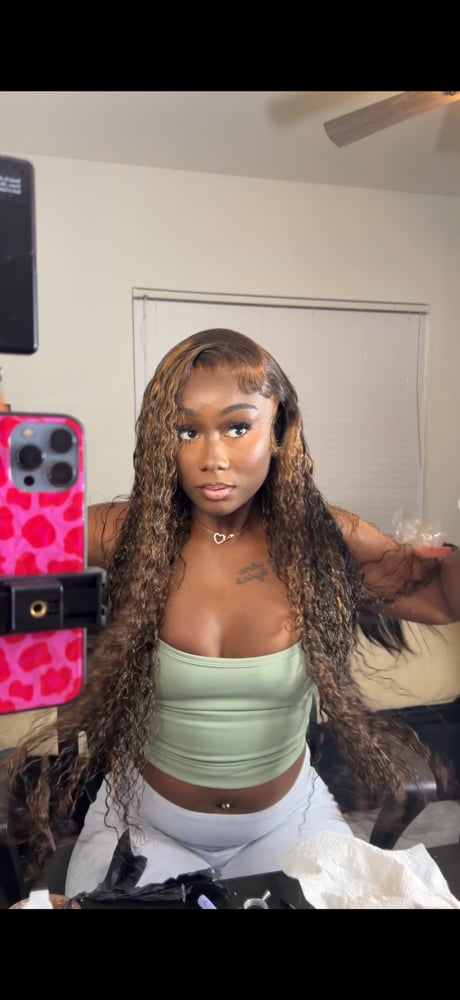 Image of Highlight 13x6 HD Lace Curly Wig 28"