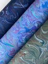Double Marbled Designs on Canson Mi Teintes