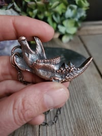 Image 3 of Muskrat Jawbone with Smoky Quartz