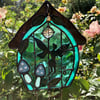 Teal Fairy Door Windchime