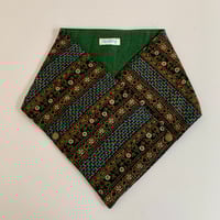 Image 1 of Brighton neck warmer green & multi print