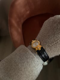 Image 3 of Extremely RARE Joan Rivers Genuine leather Unique Dial Watch  ✨