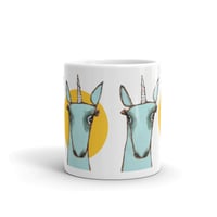 Image 1 of Mug 11 oz Blue Unicorn