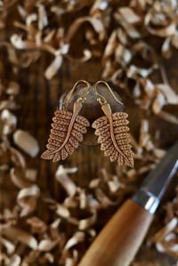 Image 1 of • Fern Leaf Earrings 