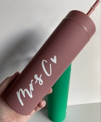 Image 1 of 16oz Personalised Skinny Tumblers 
